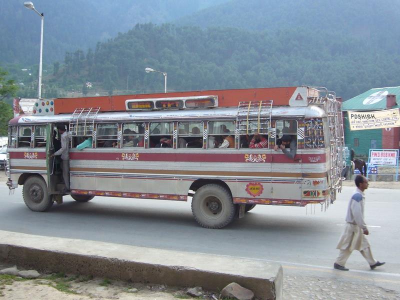 Local Kashmiri buses.